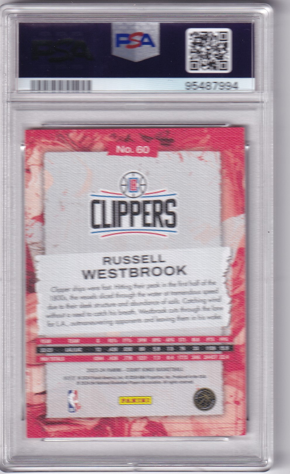 Russell Westbrook #60 2023 Court Kings Artist Proof PSA 10