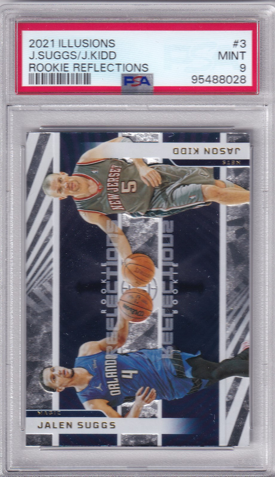 J. Suggs/J. Kidd #3 2021 Illusions Rookie Reflections PSA 9