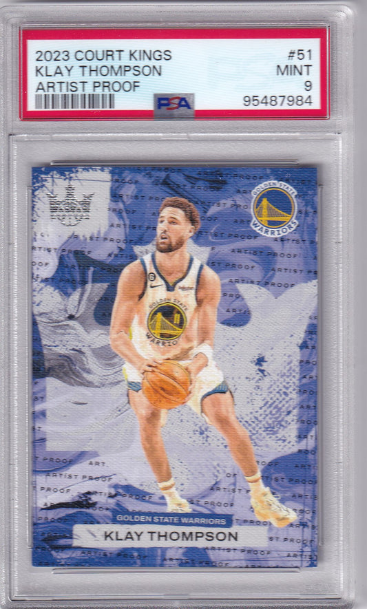 Klay Thompson #51 2023 Court Kings Artist Proof PSA 9