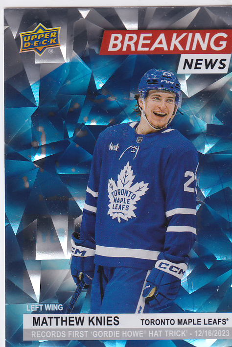 2024-25 Upper Deck UD Series 1 One - Breaking News Insert Cards - Complete/ Finish your Sets!