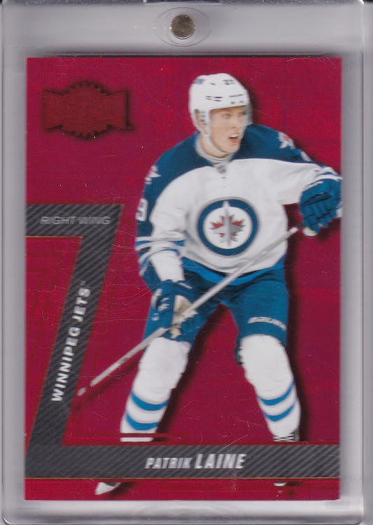 PATRIK LAINE 2016-17 Fleer Showcase Metal Universe Precious Metal Gems RED Rookie Card RC PMG Card 64/150 #mu-40 Winnipeg Jets