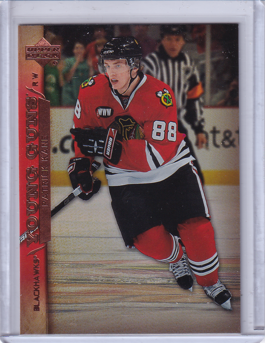 PATRICK KANE 2007-08 Upper Deck UD Young Guns Rookie Card RC #210 Chicago Blackhawks #2