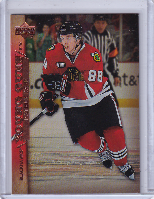 PATRICK KANE 2007-08 Upper Deck UD Young Guns Rookie Card RC #210 Chicago Blackhawks #2