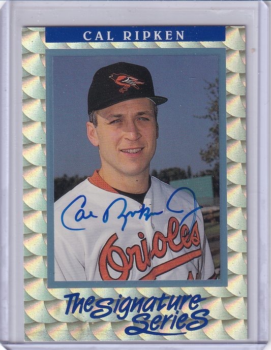 CAL RIPKEN JR. 1991 Leaf Signature Series Autograph 659/5000 Baltimore Orioles Auto Card