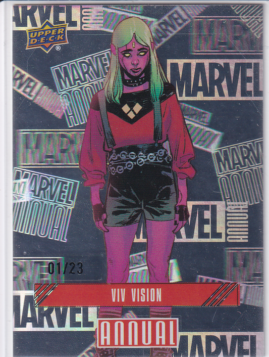 2023-24 UD Marvel Annual VIV VISION Hologram 01/23