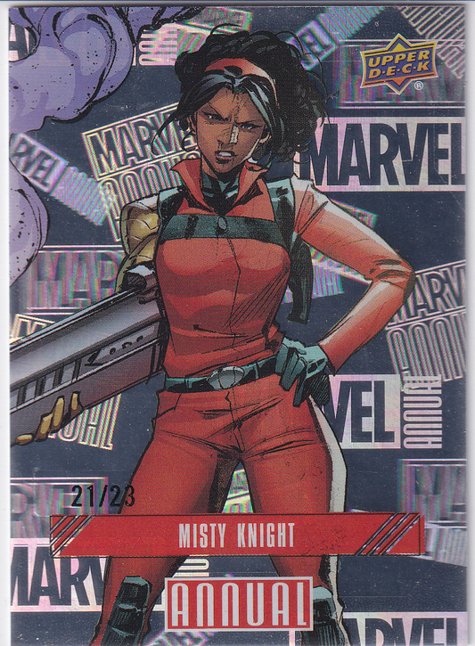 2023-24 UD Marvel Annual MISTY KNIGHT Hologram 21/23