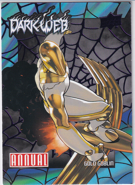 2023-24 UD Marvel Annual GOLD GOBLIN Dark Web Purple /99
