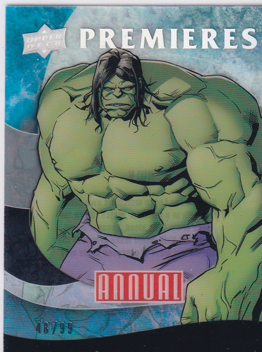 2023-24 UD Marvel Annual Premieres HULK 48/99