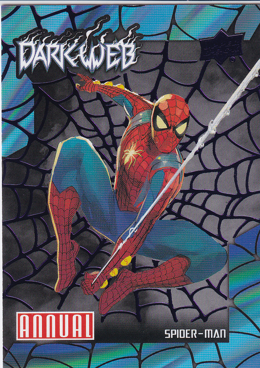 2023-24 UD Marvel Annual SPIDER-MAN Dark Web Purple /99