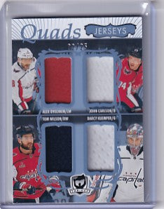 Ovechkin Carlson Wilson Kuemper 2023-24 The Cup Quads Jerseys 02/25 #C4-CKWO Washington Capitals