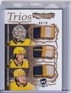 Askarov Evangelista Afanasyev 2023-24 The Cup Trios Patches 08/10 #C#-AEA Nashville Predators