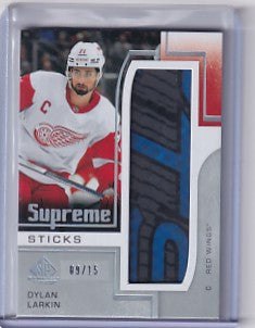 Dylan Larkin 2024-25 SP Game Used Supreme Sticks 09/15 #SP-DL Detroit Red Wings