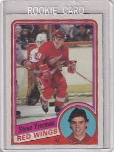 Steve Yzerman Rookie Card RC Card #49 1984-85 Topps Detroit Red Wings