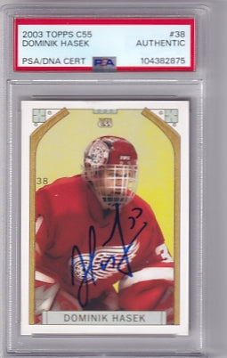 Dominik Hasek Authenticated IP Auto 2003-2004 Topps C55 Detroit Red Wings
