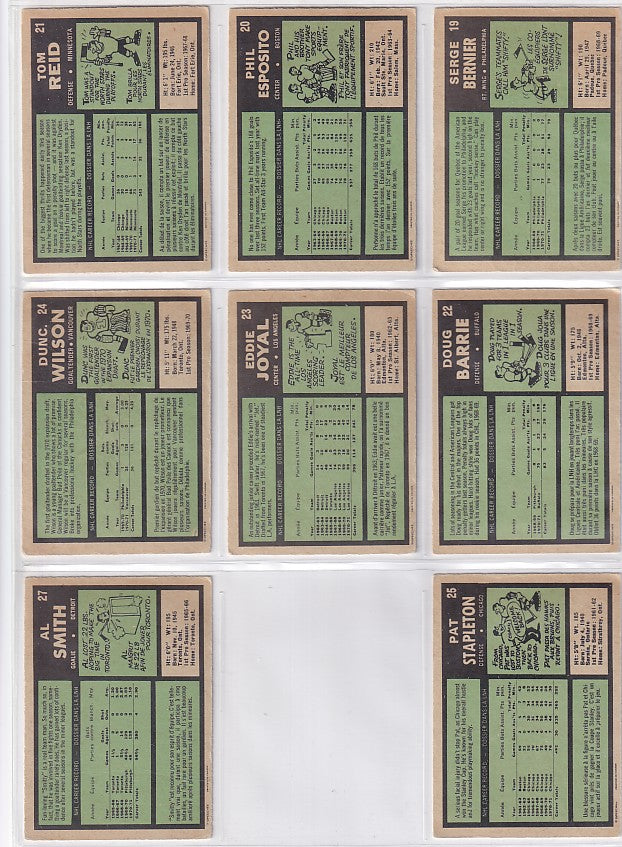 1971-72 O-Pee-Chee Complete Set + Booklets