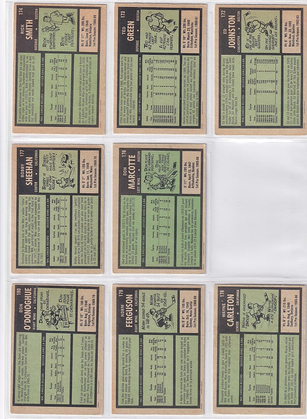 1971-72 O-Pee-Chee Complete Set + Booklets