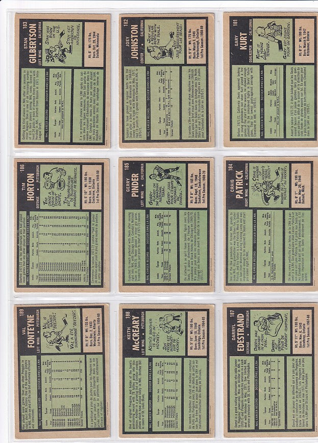 1971-72 O-Pee-Chee Complete Set + Booklets