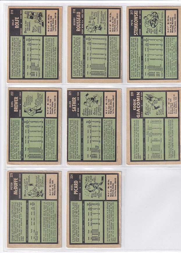 1971-72 O-Pee-Chee Complete Set + Booklets
