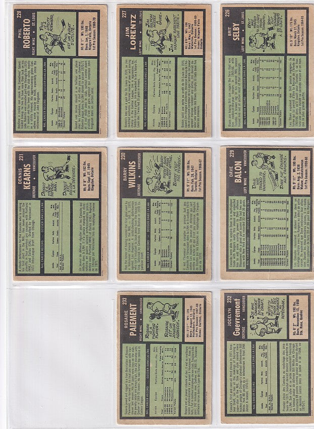 1971-72 O-Pee-Chee Complete Set + Booklets