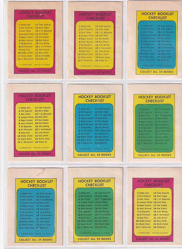 1971-72 O-Pee-Chee Complete Set + Booklets