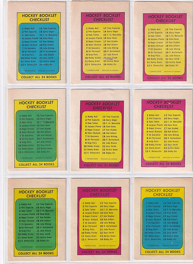 1971-72 O-Pee-Chee Complete Set + Booklets