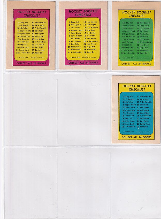 1971-72 O-Pee-Chee Complete Set + Booklets