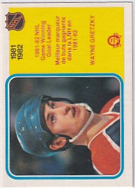 Wayne Gretzky 1981-82 O-Pee-Chee Game Winning Goal Leader #242