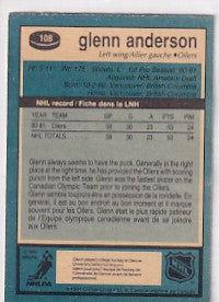Glenn Anderson Rookie RC 1981-82 O-Pee-Chee #108