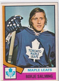 Borje Salming Rookie RC 1974-75 O-Pee-Chee #180