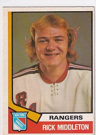 Rick Middleton Rookie RC 1974-75 O-Pee-Chee #304