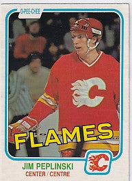 Jim Peplinski Rookie RC 1981-82 O-Pee-Chee #49
