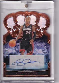 Ray Allen Crown Auto 80/99 Card CA-RAL 2020-21 Panini Crown Royale Miami Heat