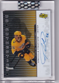 Philip Tomasino 99-00 UD Authentics Ionix Rookie Auto Card UA-PT 2021-22 Upper Deck Clear Cut Rookie Card RC Nashville Predators