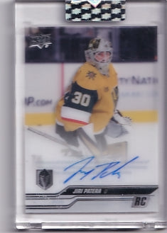 Jiri Patera Rookie Auto Card CC-PA 2023-24 Upper Deck Clear Cut Rookie Card RC Vegas Golden Knights