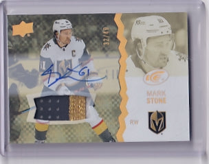 Mark Stone Gold Patch Auto 32/49 Card #79 2023-24 Upper Deck Ice Vegas Golden Knights