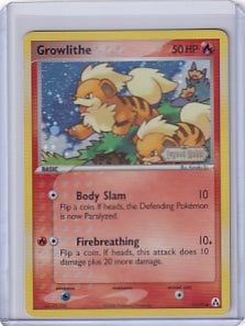 Growlithe 55/92 Ex Legend Maker Stamped