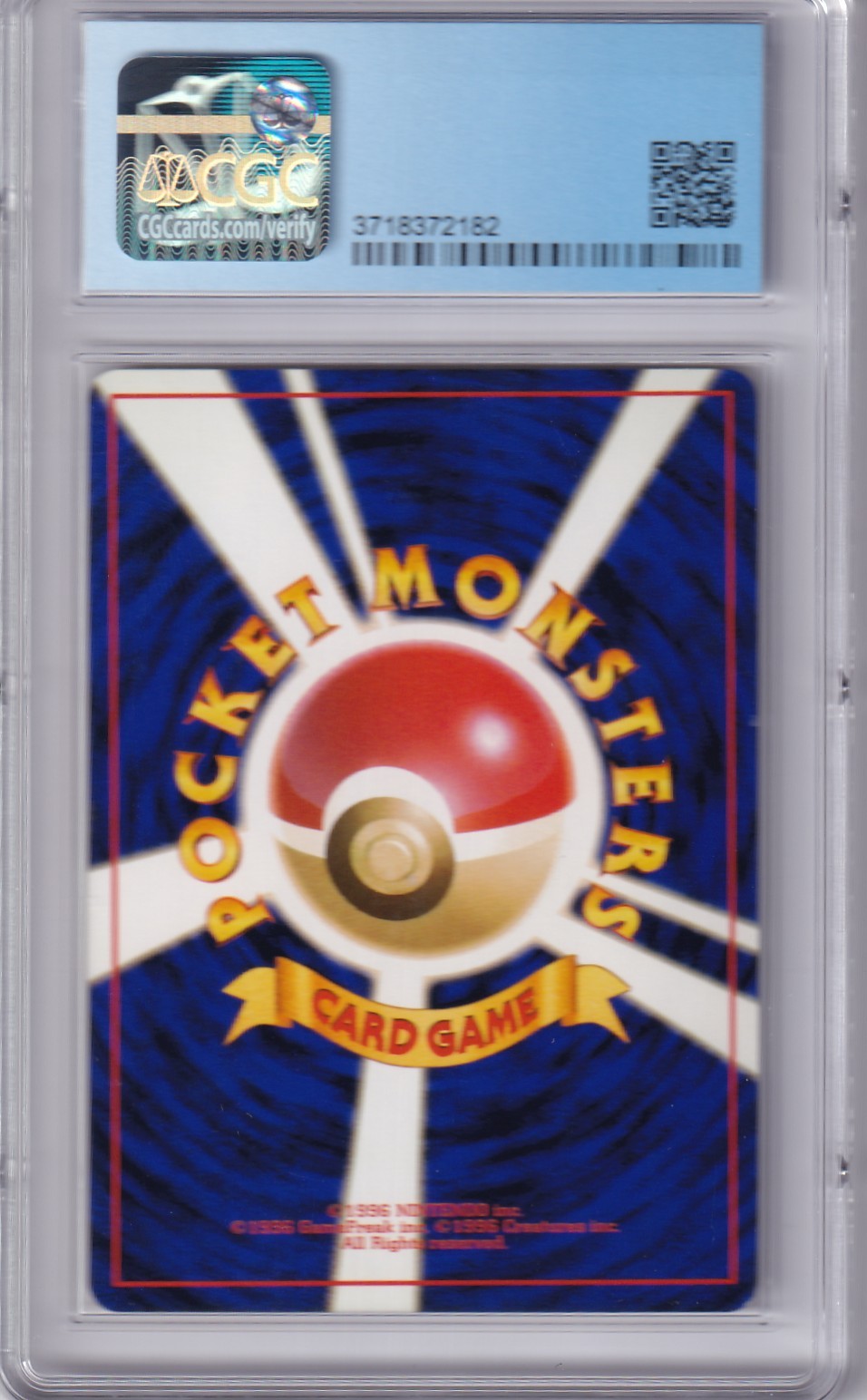 1996 CHARIZARD Holo Base Set Card #006 Pokemon Japanese Pocket Monsters Card CGC 8