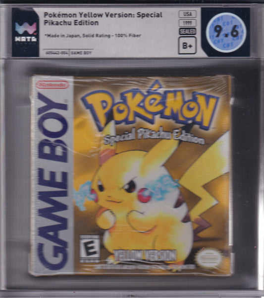 Pokémon YELLOW Version : Special Pikachu Edition Version Game Boy Sealed in Box Graded 9.6 Sealed New in Box