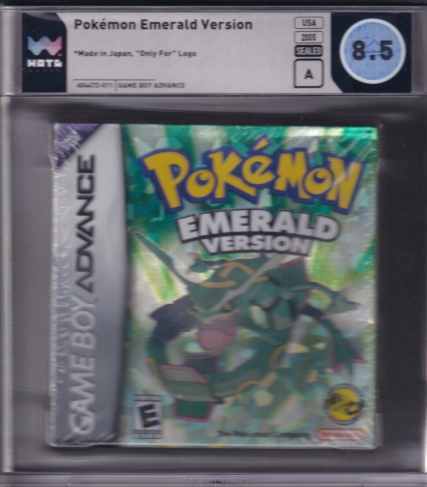 Pokémon Emerald Version Game Boy Advanced Sealed in Box Graded 8.5