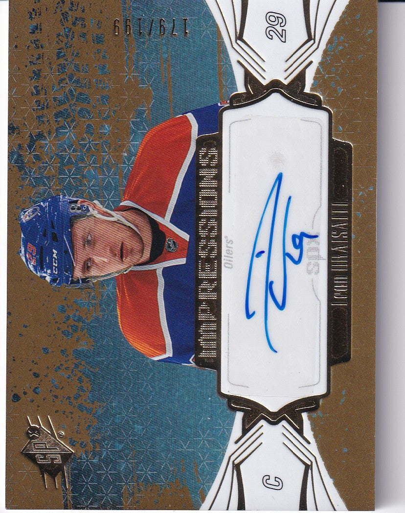 LEON DRAISAITL 2016-17 SPX Impressions Auto Card 170/199 Edmonton Oilers IA-LD