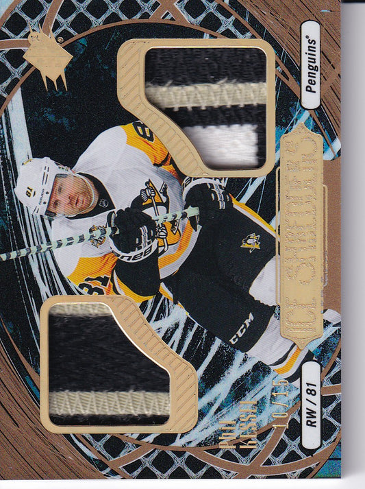 PHIL KESSEL 2015-16 SPX SHREDDERS Dual Patch Card /15 Pittsburgh Penguins IS-PK