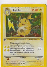 Raichu (LP) Fossil Holo Rare 14