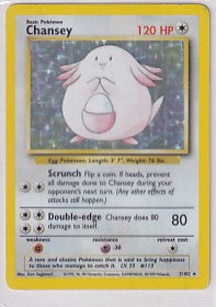 Chansey (LP) Base Set (Unlimited) Holo Rare 3