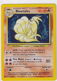 Ninetales (MP) Base Set (Unlimited) Holo Rare 12