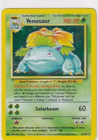 Venusaur (LP) Base Set (Unlimited) Holo Rare 15