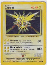 Zapdos (HP) Base Set (Unlimited) Holo Rare 16