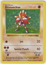 Hitmonchan (LP) Base Set (Shadowless) Holo Rare 7