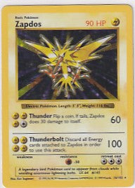 Zapdos Base Set (Shadowless) Holo Rare 16