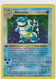 Blastoise Base Set (1st Edition & Shadowless) Holo Rare 2