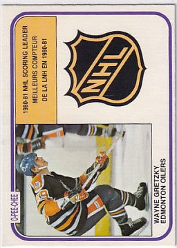 1981-82 O-Pee-Chee Wayne Gretzky Scoring Leader #384